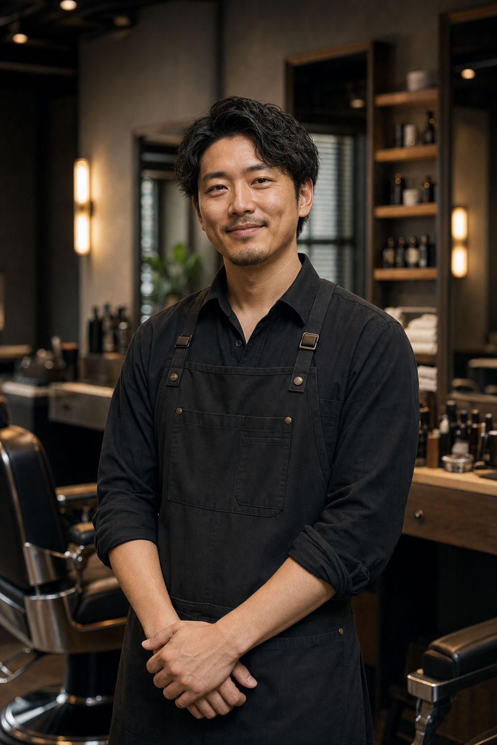 理容師のポートレート